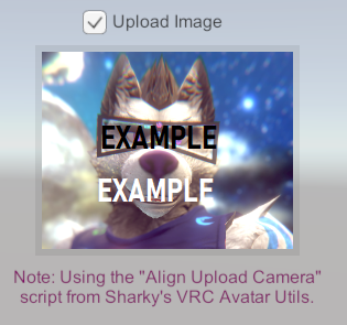 Upload Thumbnail GUI shown in Game View