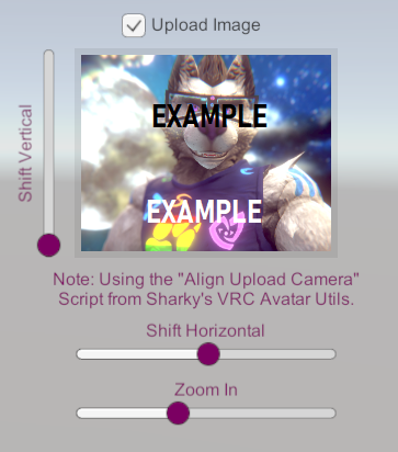 Extended Upload GUI with added sliders